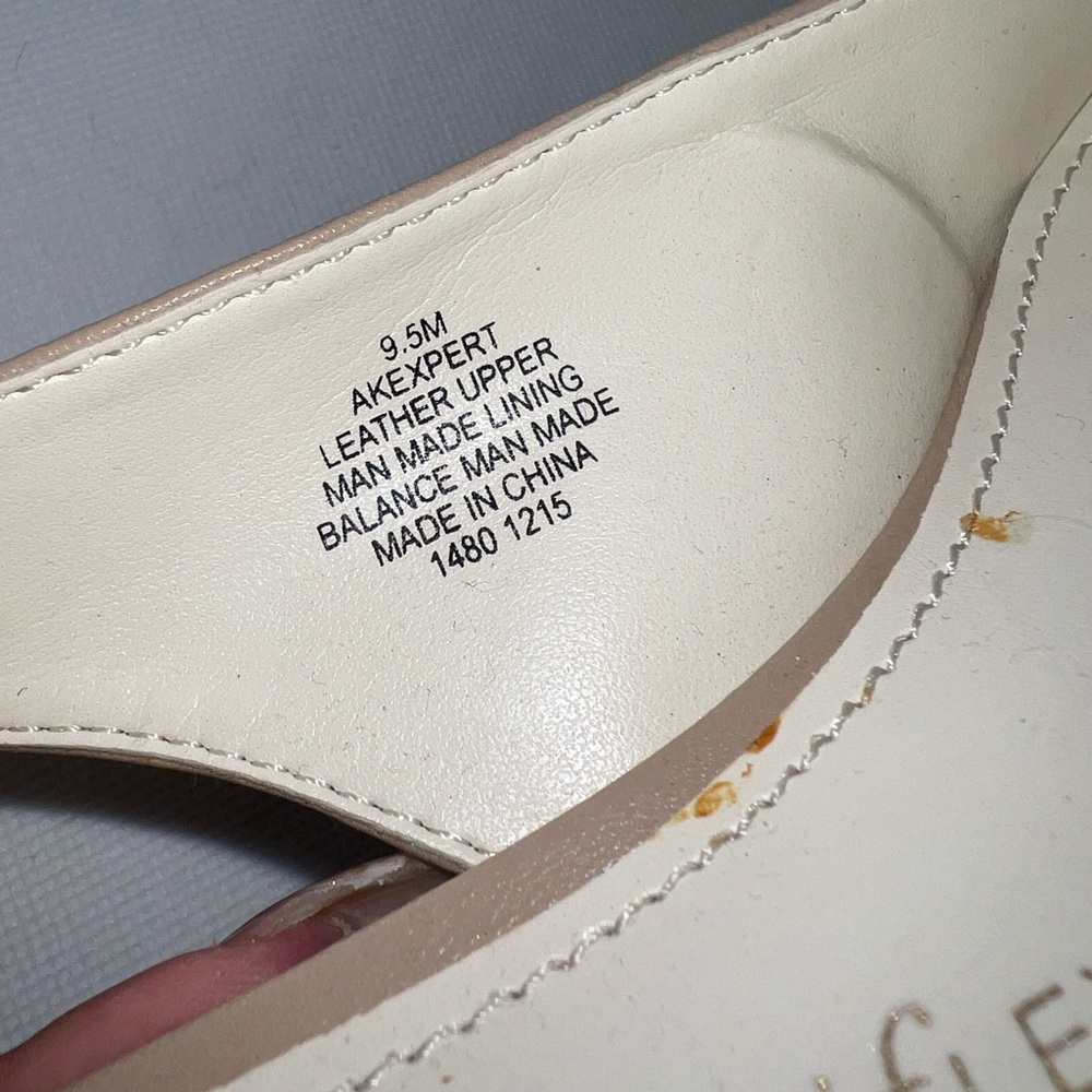 Anne Klein Women's Expert Slingback Nude 9.5 - Picture 6 of 7